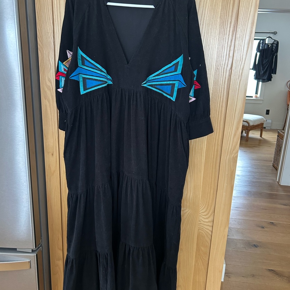 Tullulah and Hope Black Geometric Patterned Dress